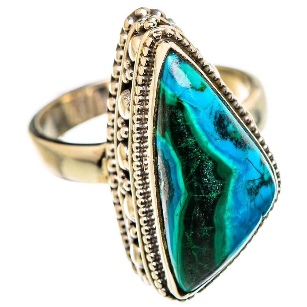 Malachite In Chrysocolla Rings handcrafted by Anasilvercos - RING129748 - Photo 2