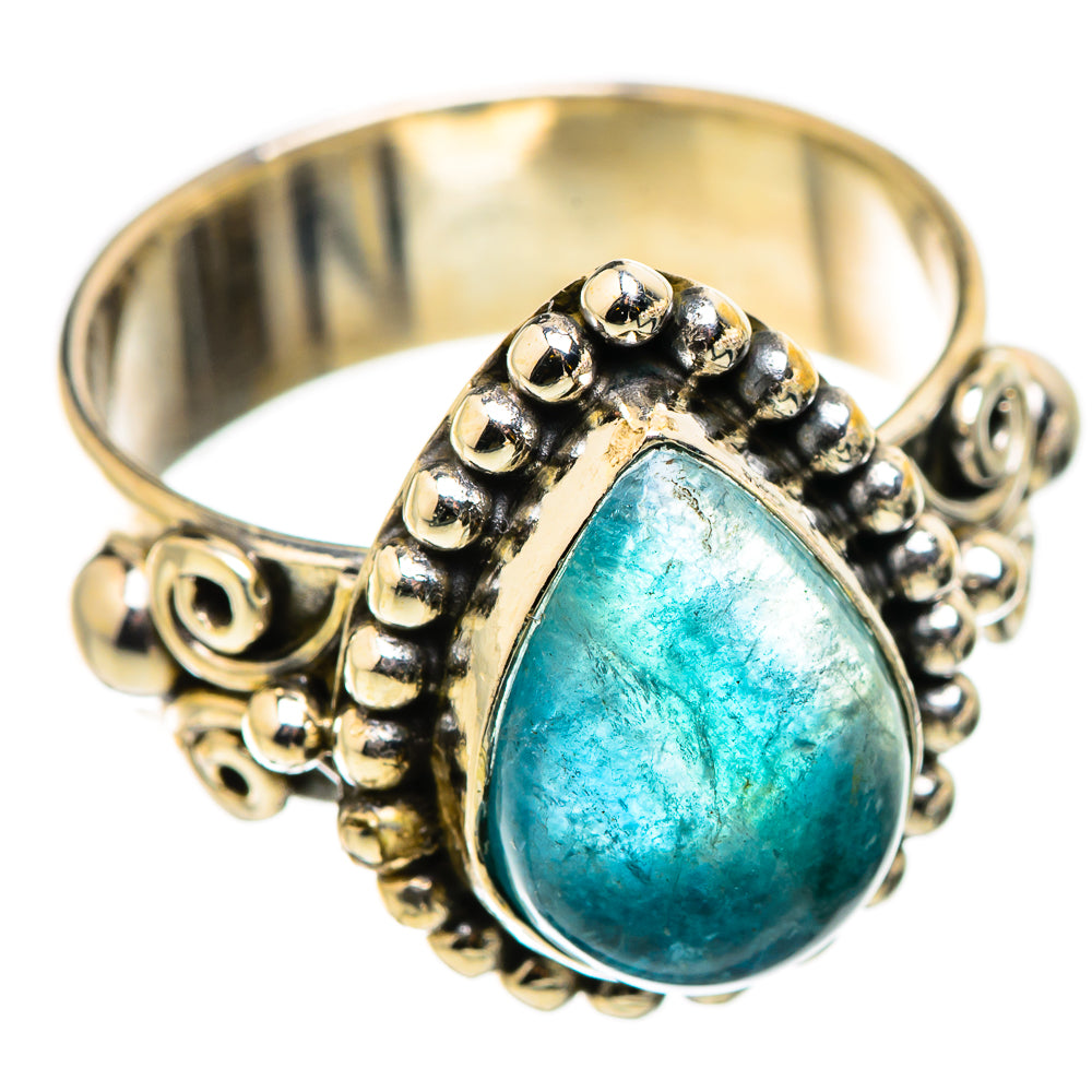Blue Fluorite Rings handcrafted by Anasilvercos - RING129759 - Photo 2