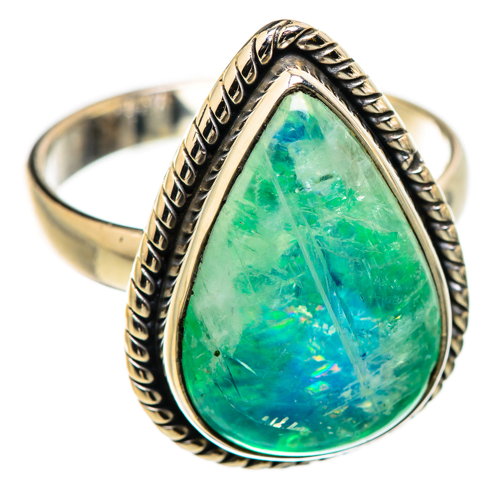 Green Moonstone Rings handcrafted by Anasilvercos - RING129763 - Photo 2