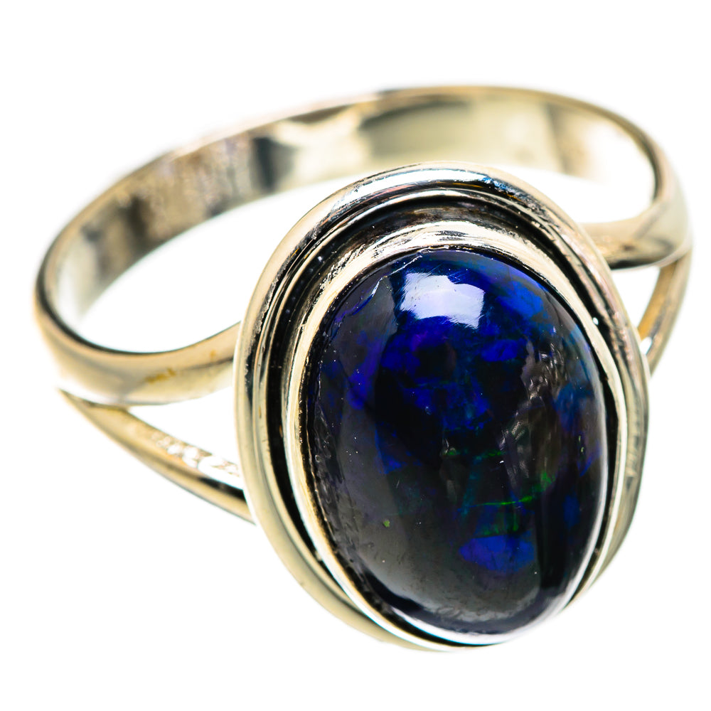 Black Opal Rings handcrafted by Anasilvercos - RING129778 - Photo 2