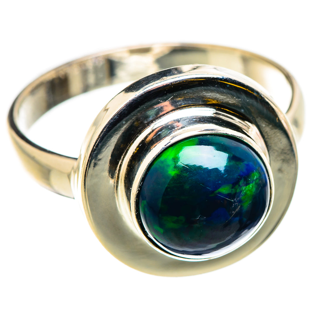 Black Opal Rings handcrafted by Anasilvercos - RING129779 - Photo 2