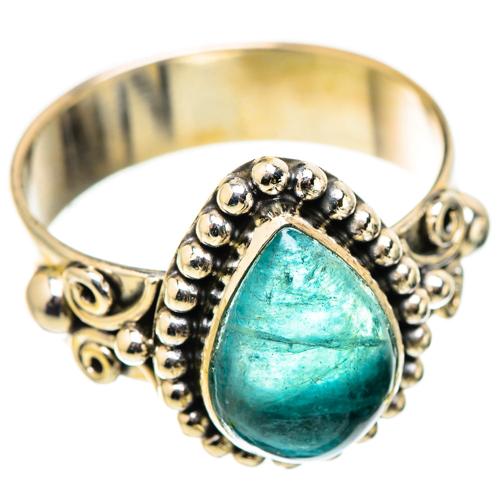 Blue Fluorite Rings handcrafted by Anasilvercos - RING129782 - Photo 2