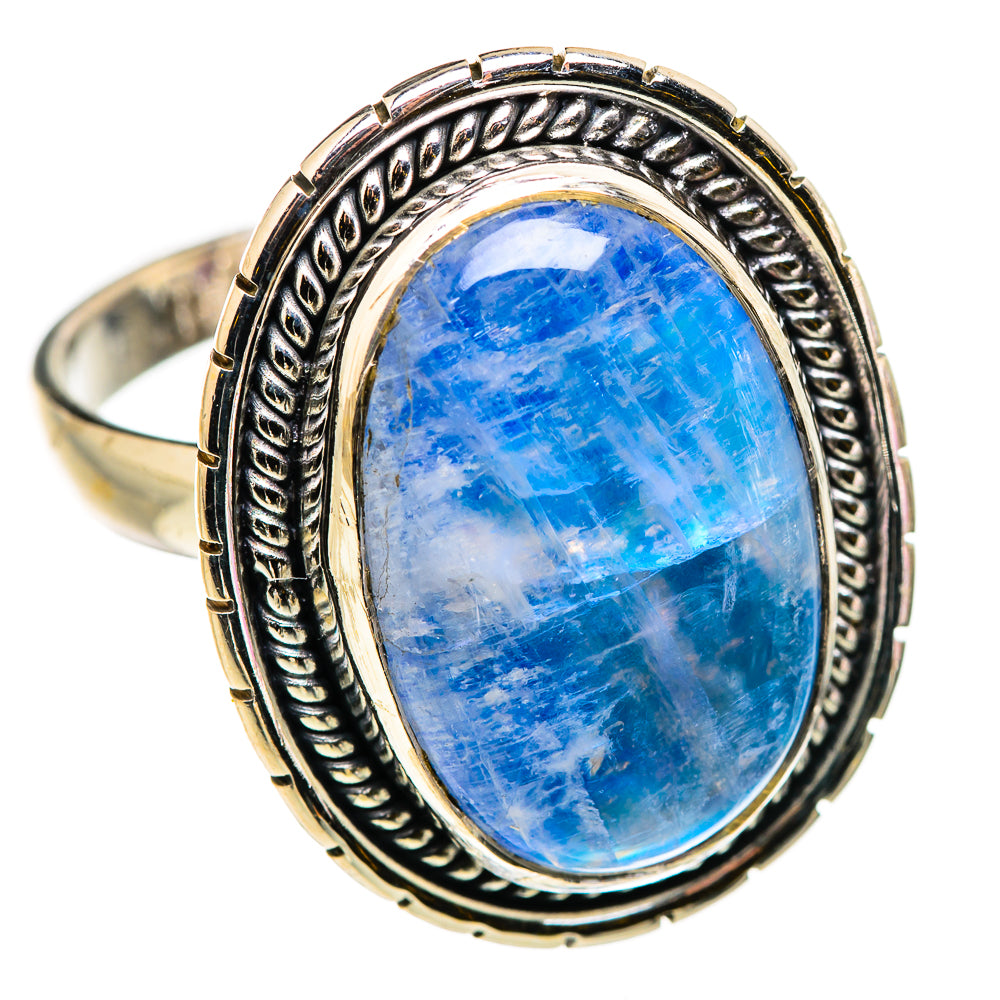 Rainbow Moonstone Rings handcrafted by Anasilvercos - RING129785 - Photo 2