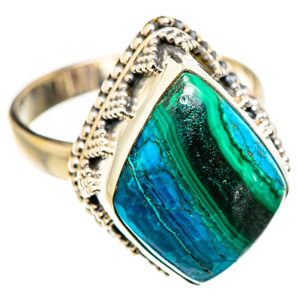 Malachite In Chrysocolla Rings handcrafted by Anasilvercos - RING129799 - Photo 2