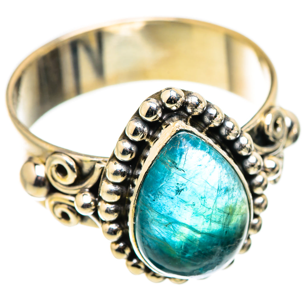 Blue Fluorite Rings handcrafted by Anasilvercos - RING129806 - Photo 2