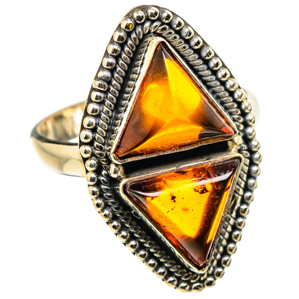 Baltic Amber Rings handcrafted by Anasilvercos - RING129815 - Photo 2
