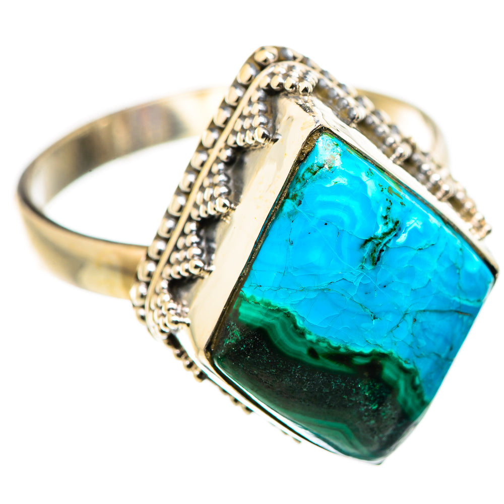 Malachite In Chrysocolla Rings handcrafted by Anasilvercos - RING129842 - Photo 2