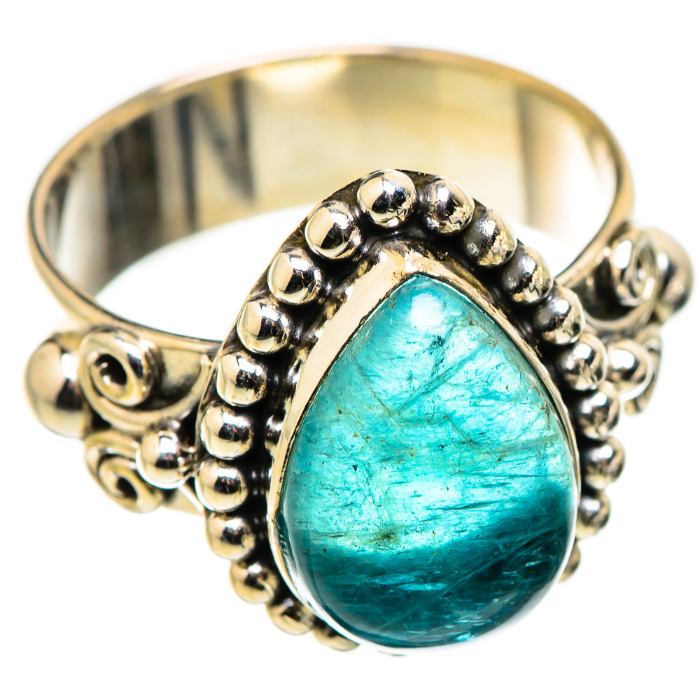 Blue Fluorite Rings handcrafted by Anasilvercos - RING129851 - Photo 2