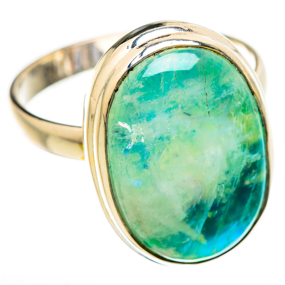 Green Moonstone Rings handcrafted by Anasilvercos - RING129854 - Photo 2