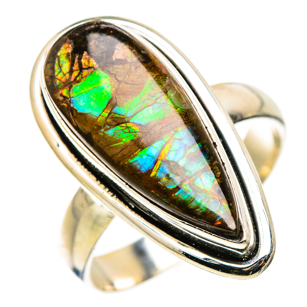Ammolite Rings handcrafted by Anasilvercos - RING129860 - Photo 2