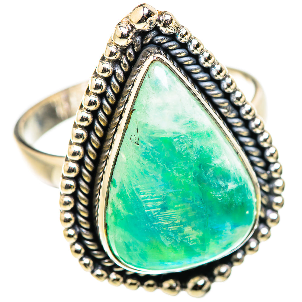 Green Moonstone Rings handcrafted by Anasilvercos - RING129877 - Photo 2
