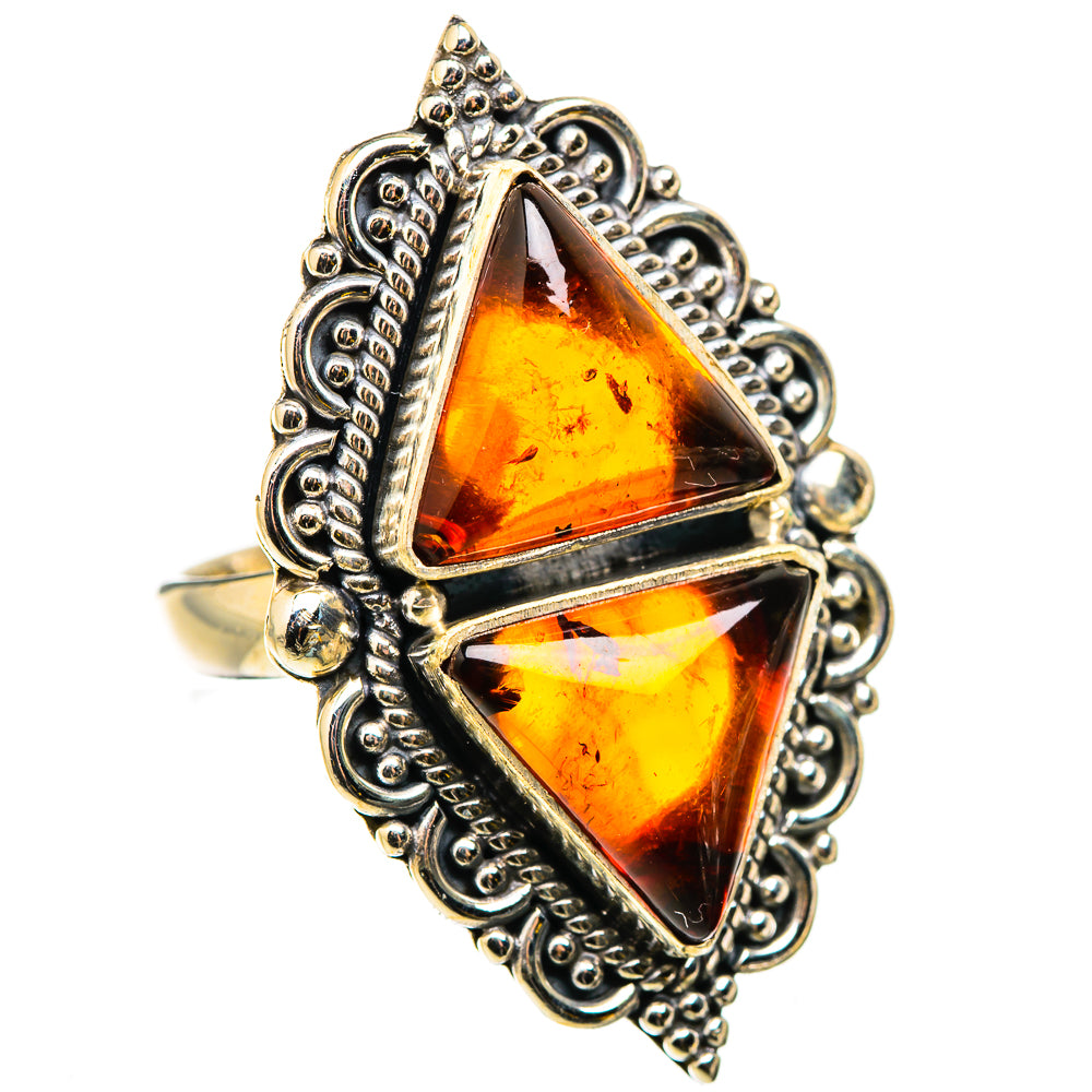 Baltic Amber Rings handcrafted by Anasilvercos - RING129881 - Photo 2