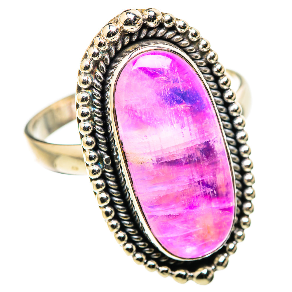 Pink Moonstone Rings handcrafted by Anasilvercos - RING129908 - Photo 2