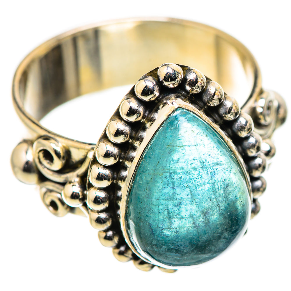 Blue Fluorite Rings handcrafted by Anasilvercos - RING129922 - Photo 2