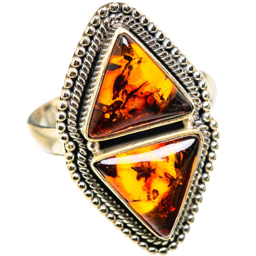 Baltic Amber Rings handcrafted by Anasilvercos - RING129930 - Photo 2