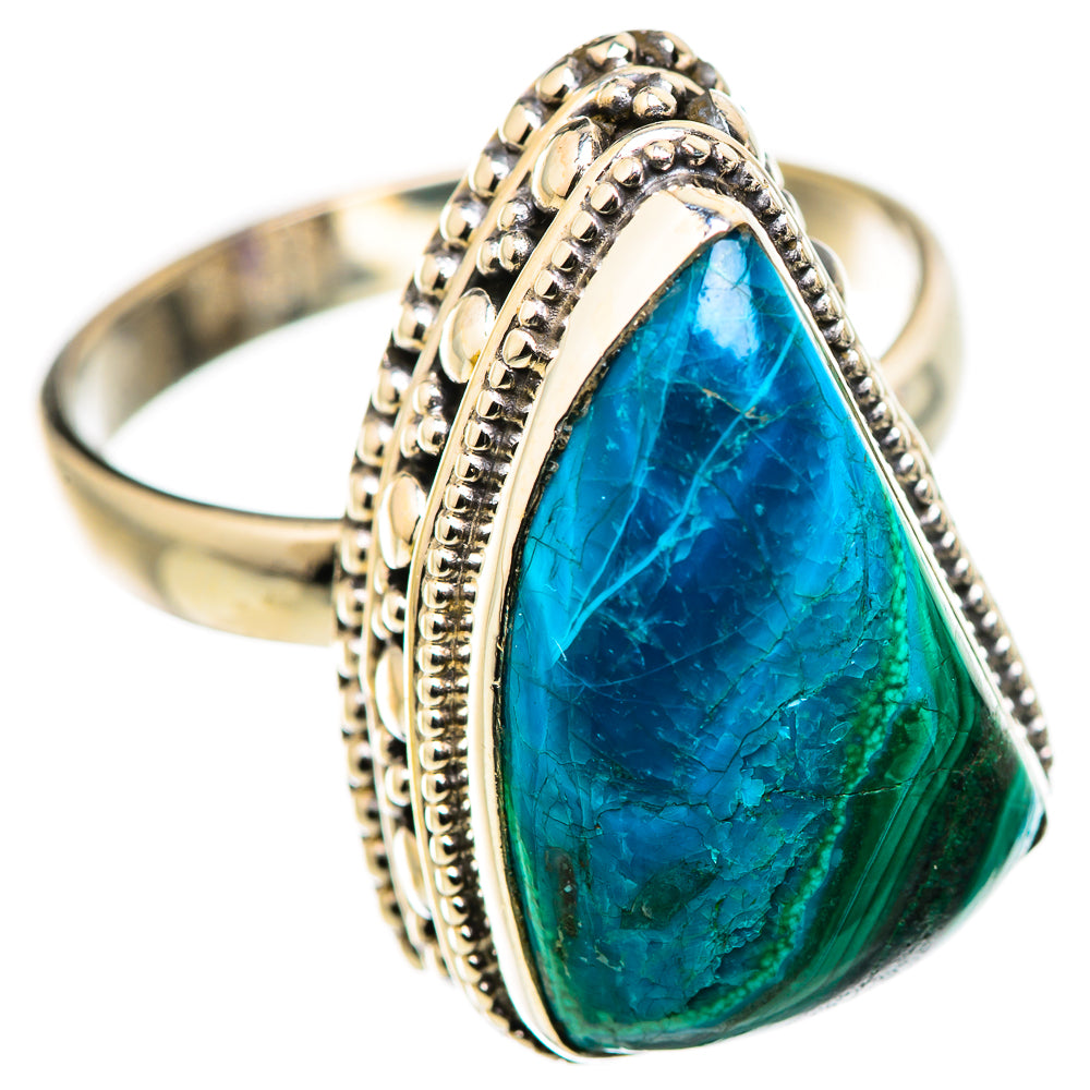 Malachite In Chrysocolla Rings handcrafted by Anasilvercos - RING129939 - Photo 2