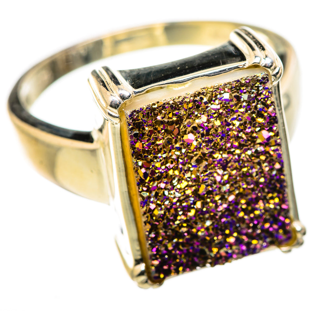 Titanium Druzy Rings handcrafted by Anasilvercos - RING129941 - Photo 2