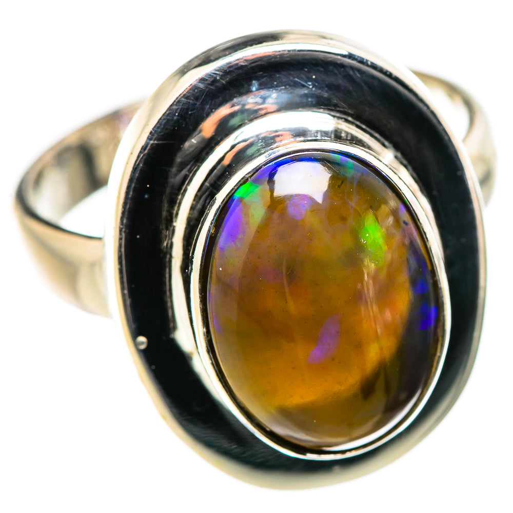 Black Opal Rings handcrafted by Anasilvercos - RING129944 - Photo 2