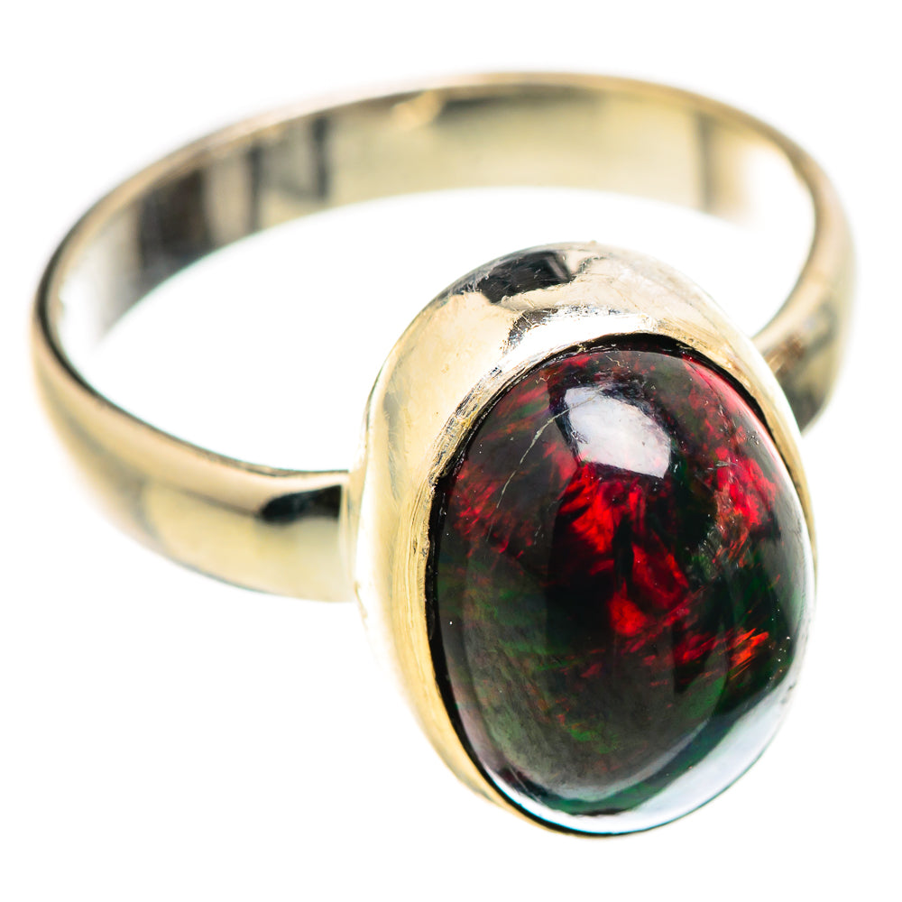Black Opal Rings handcrafted by Anasilvercos - RING129945 - Photo 2