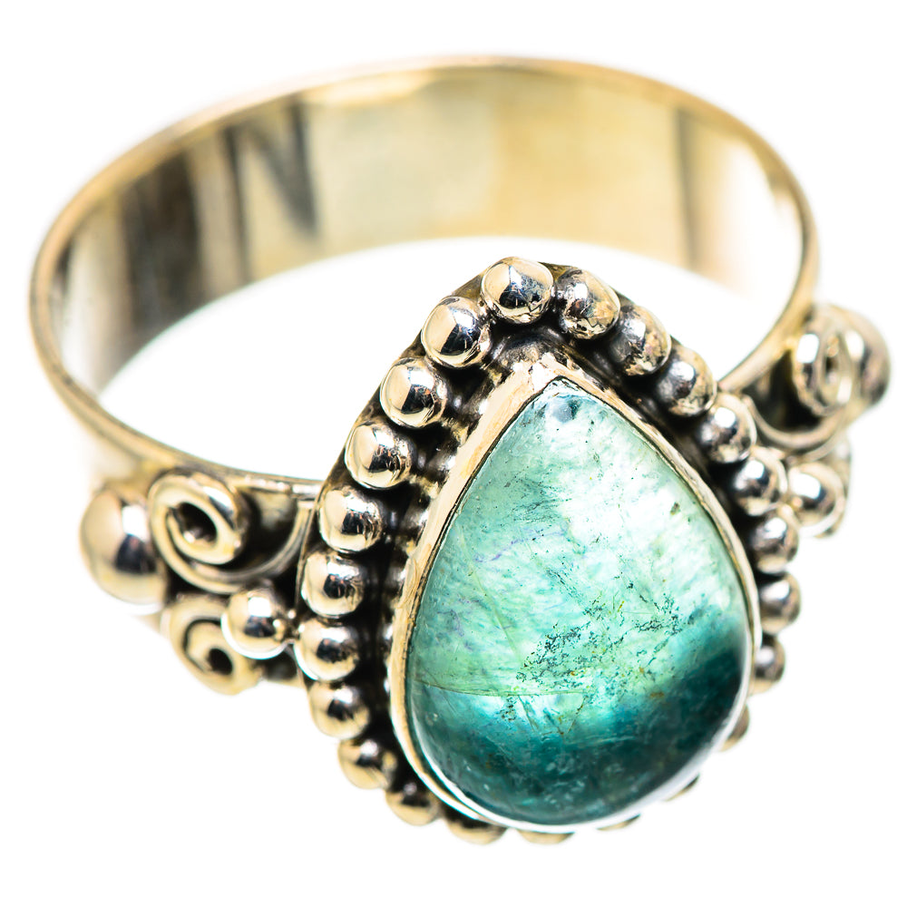 Blue Fluorite Rings handcrafted by Anasilvercos - RING129949 - Photo 2