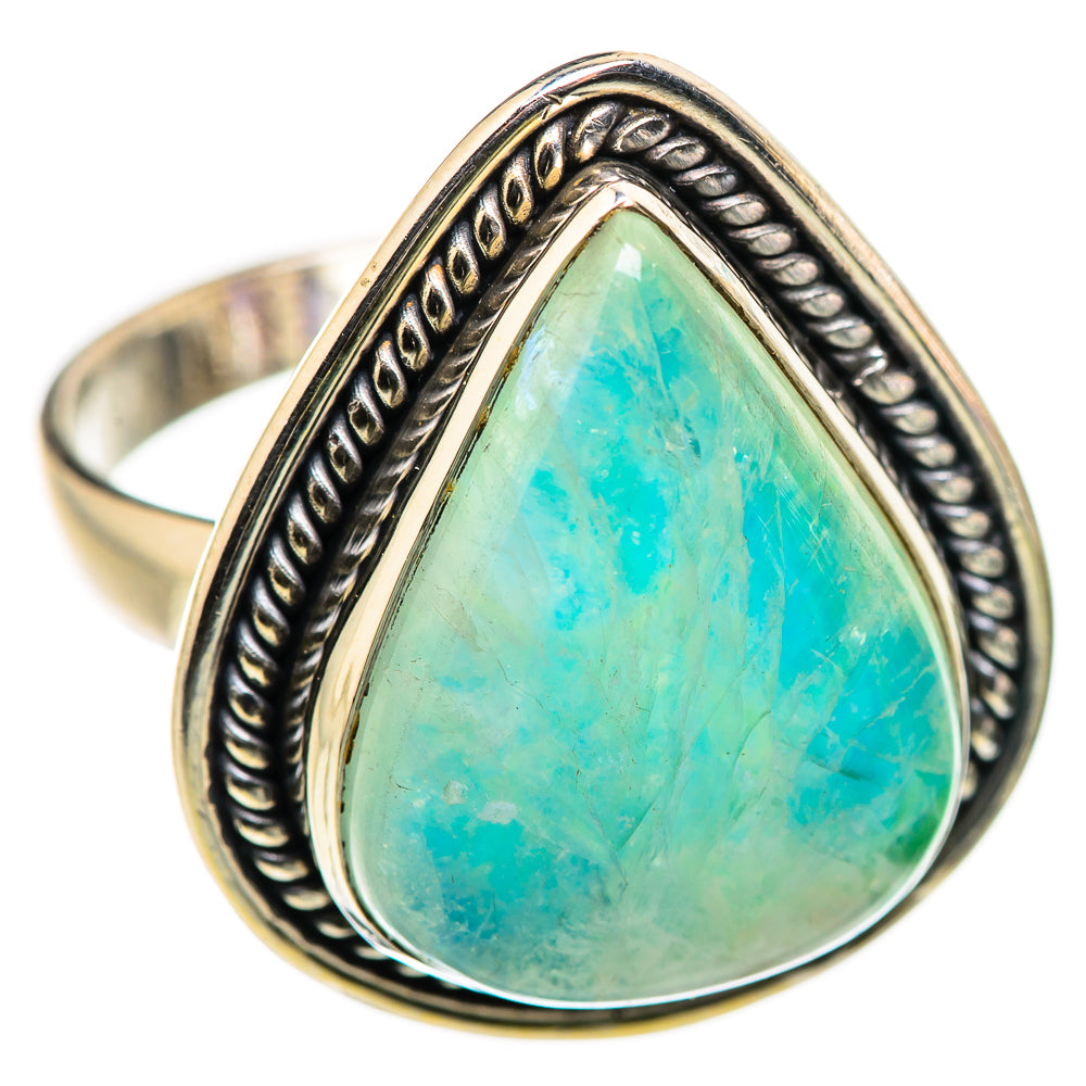 Green Moonstone Rings handcrafted by Anasilvercos - RING129952 - Photo 2