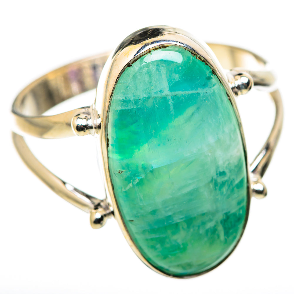 Green Moonstone Rings handcrafted by Anasilvercos - RING129953 - Photo 2
