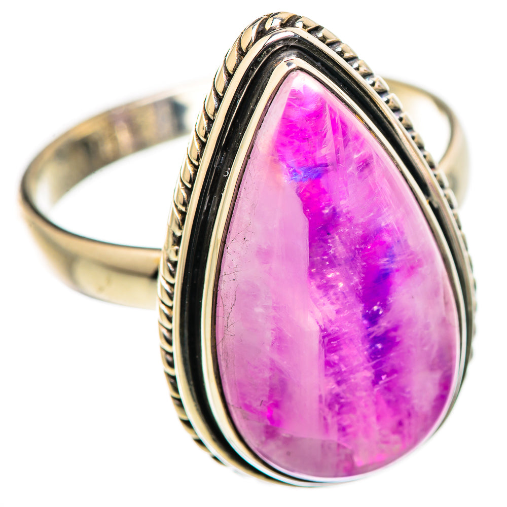 Pink Moonstone Rings handcrafted by Anasilvercos - RING129959 - Photo 2