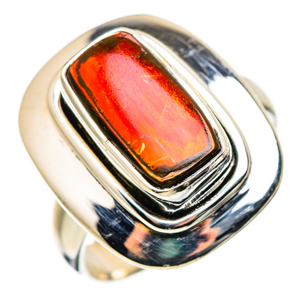 Ammolite Rings handcrafted by Anasilvercos - RING129960 - Photo 2