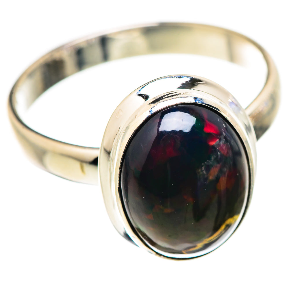 Black Opal Rings handcrafted by Anasilvercos - RING129971 - Photo 2