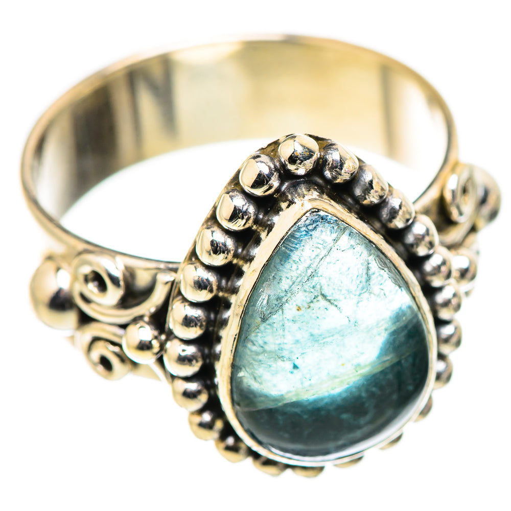 Blue Fluorite Rings handcrafted by Anasilvercos - RING130001 - Photo 2