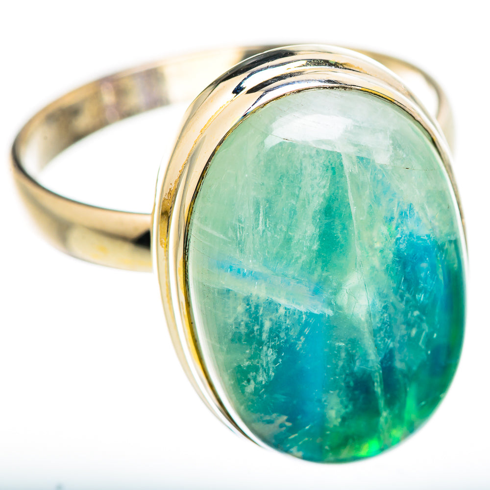 Green Moonstone Rings handcrafted by Anasilvercos - RING130003 - Photo 2