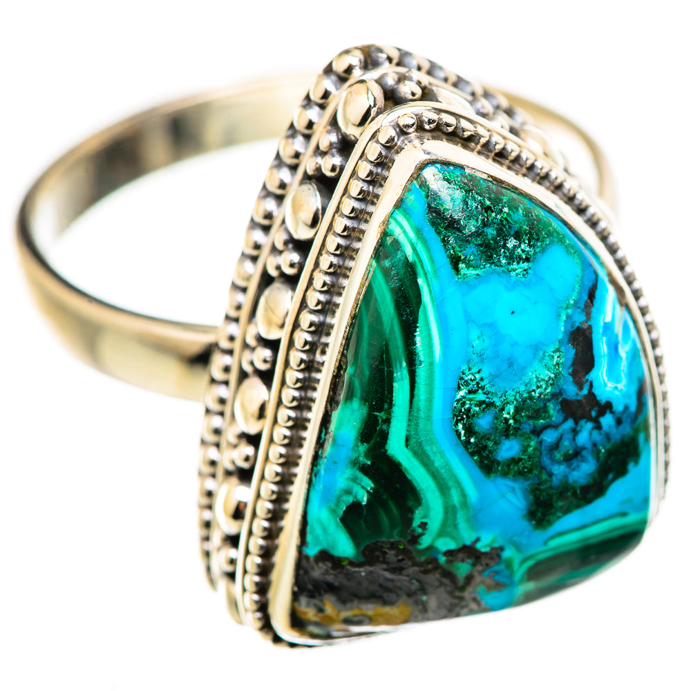 Malachite In Chrysocolla Rings handcrafted by Anasilvercos - RING130037 - Photo 2