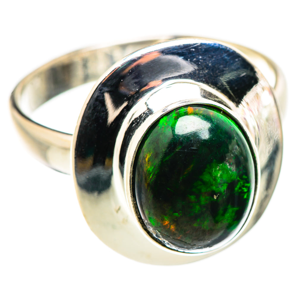 Black Opal Rings handcrafted by Anasilvercos - RING130038 - Photo 2