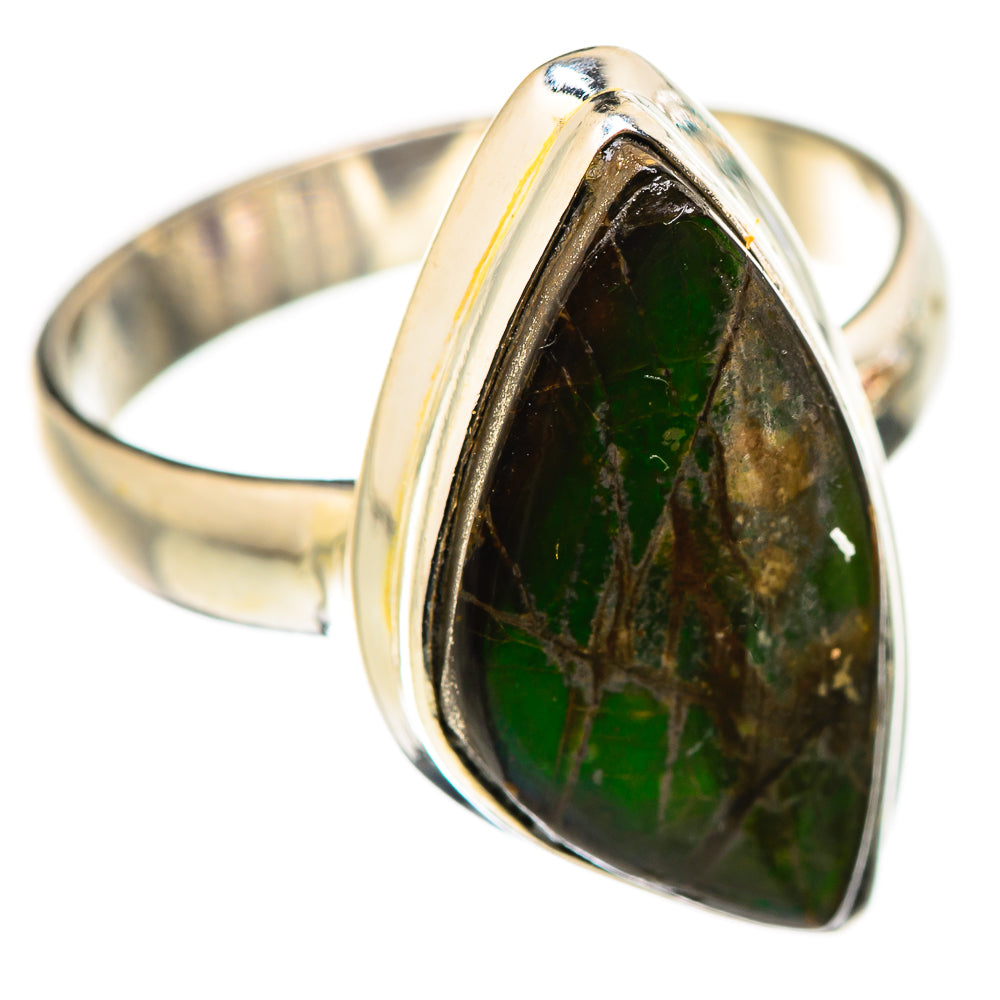 Ammolite Rings handcrafted by Anasilvercos - RING130047 - Photo 2