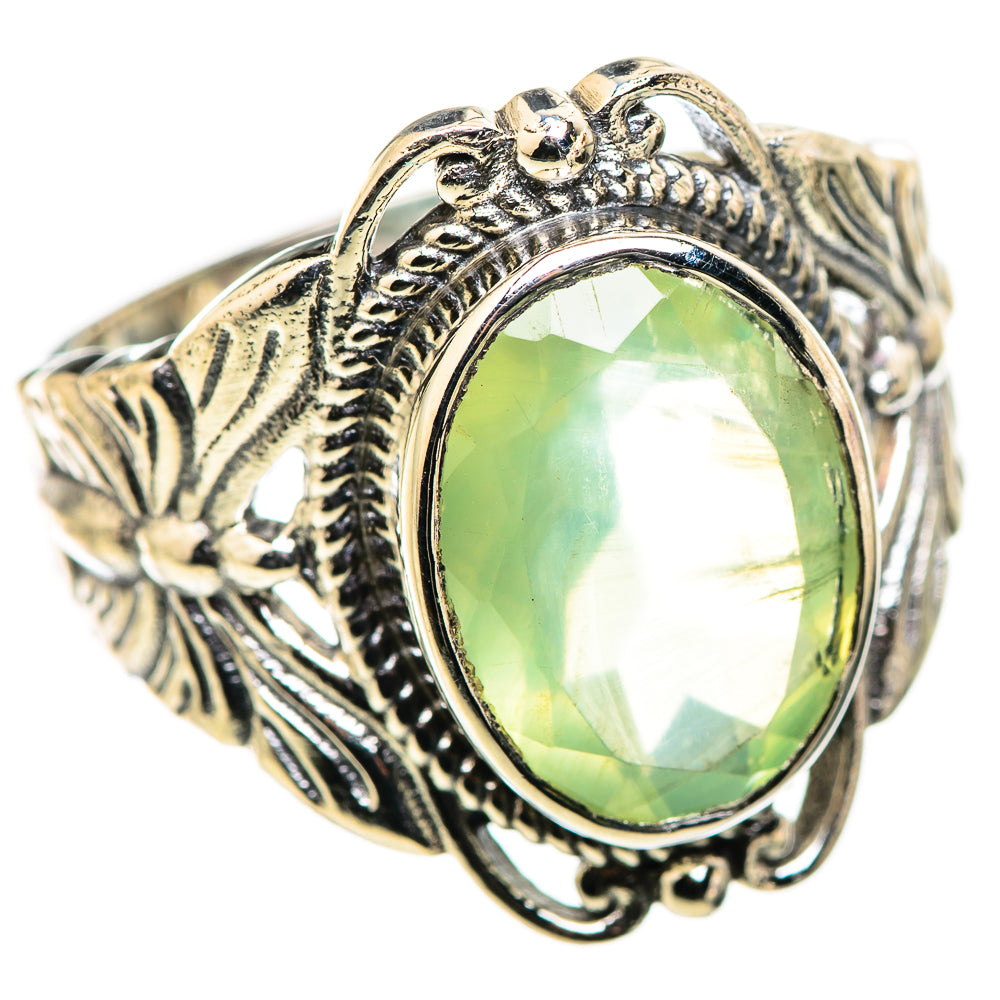 Prehnite Rings handcrafted by Anasilvercos - RING130048 - Photo 2