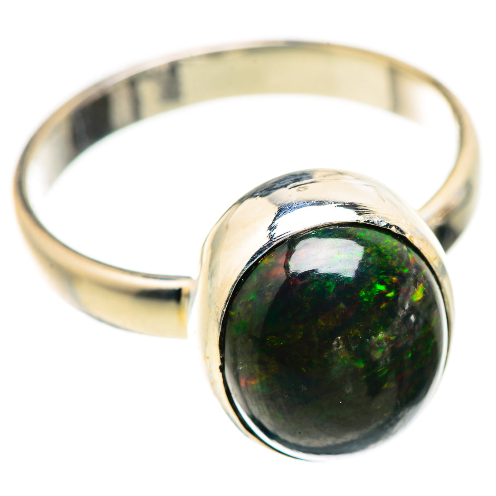 Black Opal Rings handcrafted by Anasilvercos - RING130061 - Photo 2