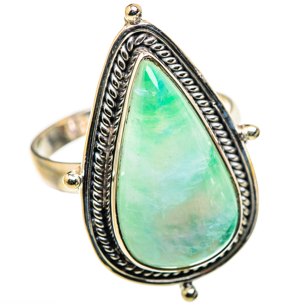 Green Moonstone Rings handcrafted by Anasilvercos - RING130071 - Photo 2
