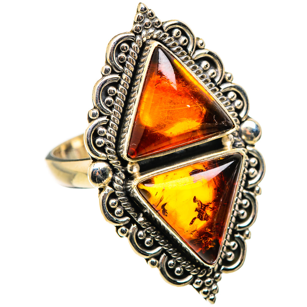 Baltic Amber Rings handcrafted by Anasilvercos - RING130076 - Photo 2