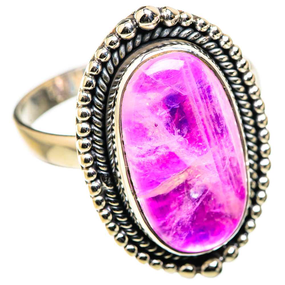 Pink Moonstone Rings handcrafted by Anasilvercos - RING130079 - Photo 2