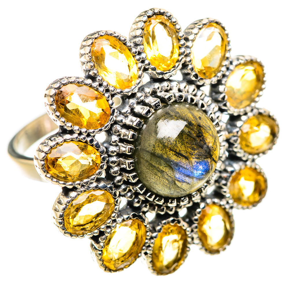 Labradorite Rings handcrafted by Anasilvercos - RING130092 - Photo 2