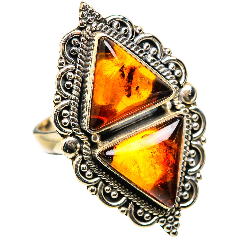 Baltic Amber Rings handcrafted by Anasilvercos - RING130102 - Photo 2