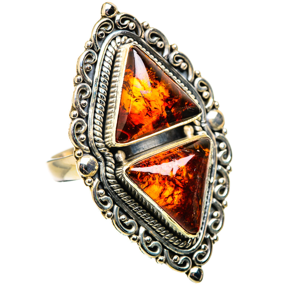 Baltic Amber Rings handcrafted by Anasilvercos - RING130103 - Photo 2