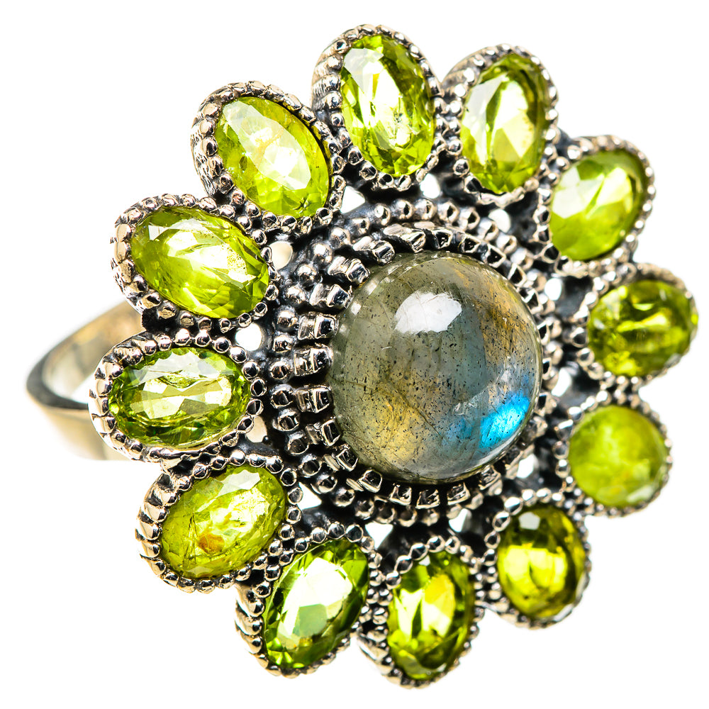 Labradorite Rings handcrafted by Anasilvercos - RING130116 - Photo 2