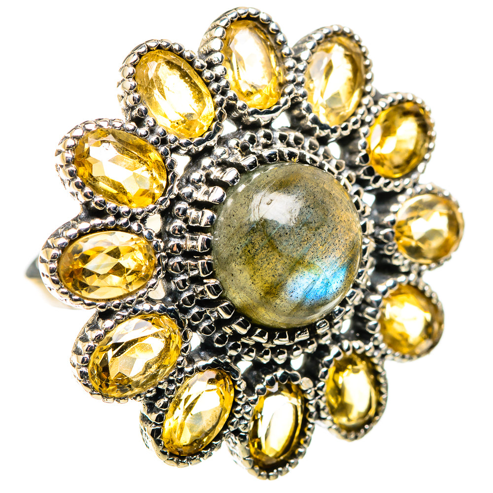 Labradorite Rings handcrafted by Anasilvercos - RING130121 - Photo 2