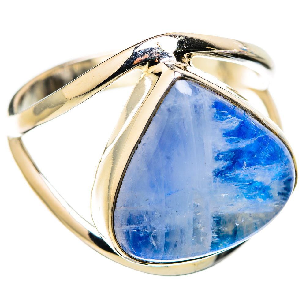 Rainbow Moonstone Rings handcrafted by Anasilvercos - RING130125 - Photo 2