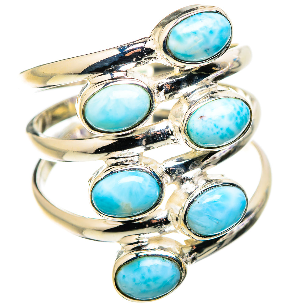 Larimar Rings handcrafted by Anasilvercos - RING130126 - Photo 2