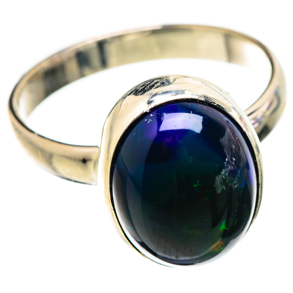 Black Opal Rings handcrafted by Anasilvercos - RING130150 - Photo 2