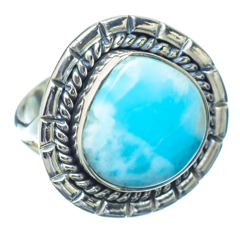 Larimar Rings handcrafted by Anasilvercos - RING13017