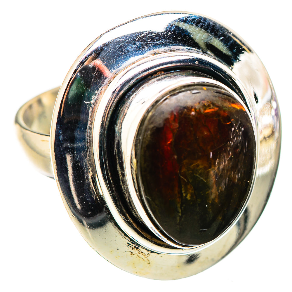 Ammolite Rings handcrafted by Anasilvercos - RING130195 - Photo 2
