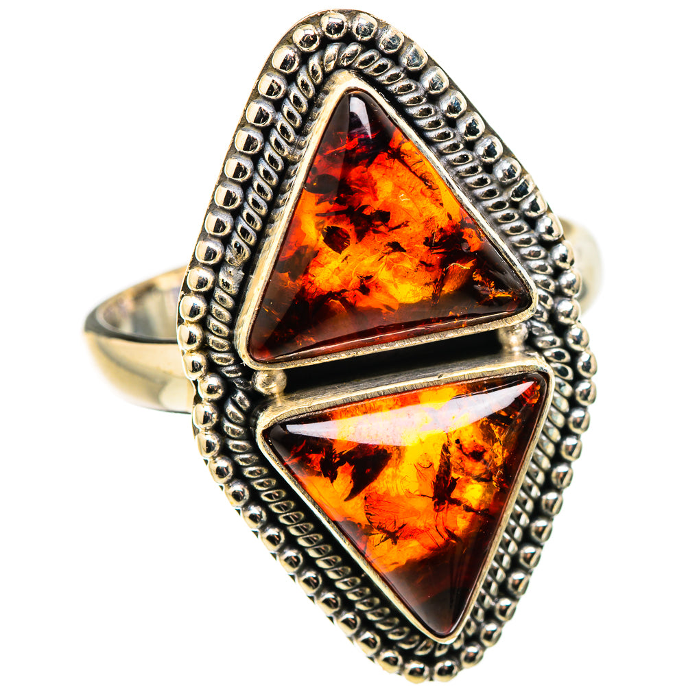 Baltic Amber Rings handcrafted by Anasilvercos - RING130216 - Photo 2